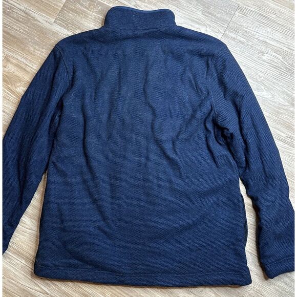Mens Orvis 1/4 Sweater Navy Blue Fleece Lined size Medium - Picture 5 of 10